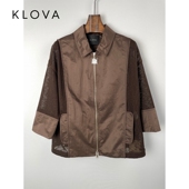 柯罗芭春秋专柜同款 ￥4590 SW1194 翻领拼接短款 外套