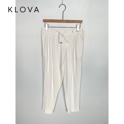 柯罗芭夏季专柜同款 小脚麻棉休闲裤  KW2888 ￥3490