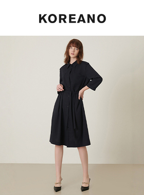 柯利亚诺春秋奥莱专柜正品连衣裙 LW2957(JUN)藏蓝 吊牌价:2990