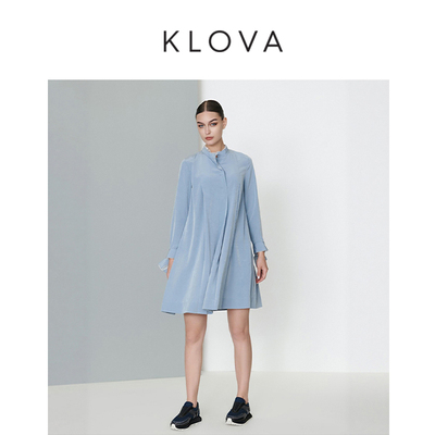 柯罗芭春秋专柜同款时尚肌理撞色连衣裙  LW2109 ￥5290