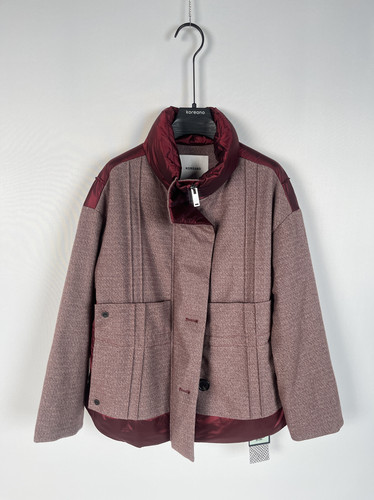 柯利亚诺冬季专柜同款小A型立领拼接棉服  MS6812 ￥6600