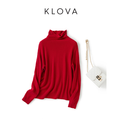 柯罗芭冬季专柜同款红色宽松毛衫  HR9376G ￥3990