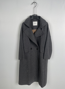 柯利亚诺冬季专柜同款美丽诺职能羊毛廓形双大衣 2120FY6775 8800