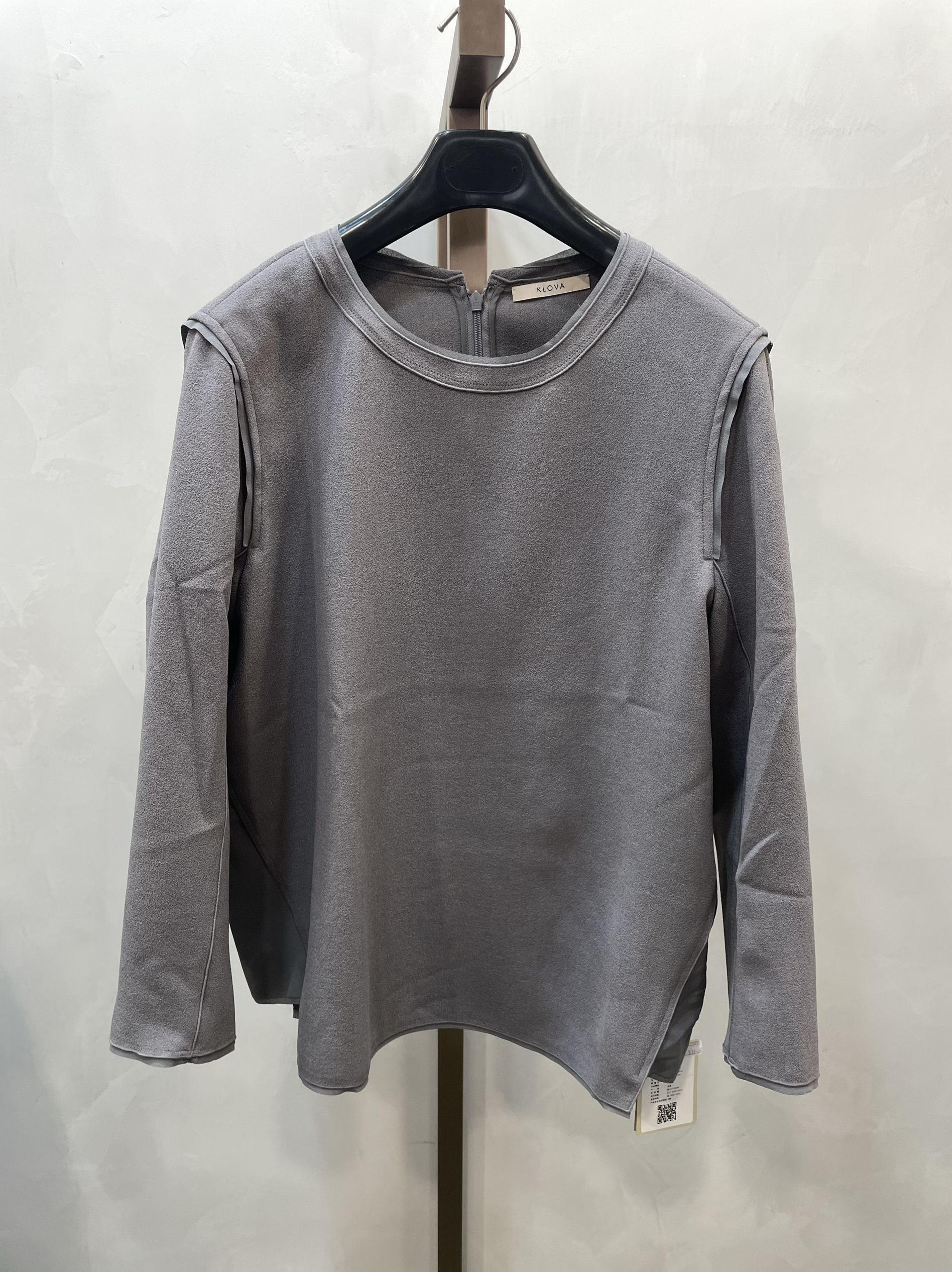 柯罗芭春秋专柜同款肌理廓形圆领T恤  TW1824 ￥2590