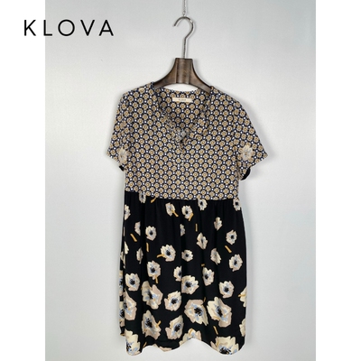 柯罗芭夏季专柜同款真丝A摆连衣裙 2322 LW2705B ￥5690