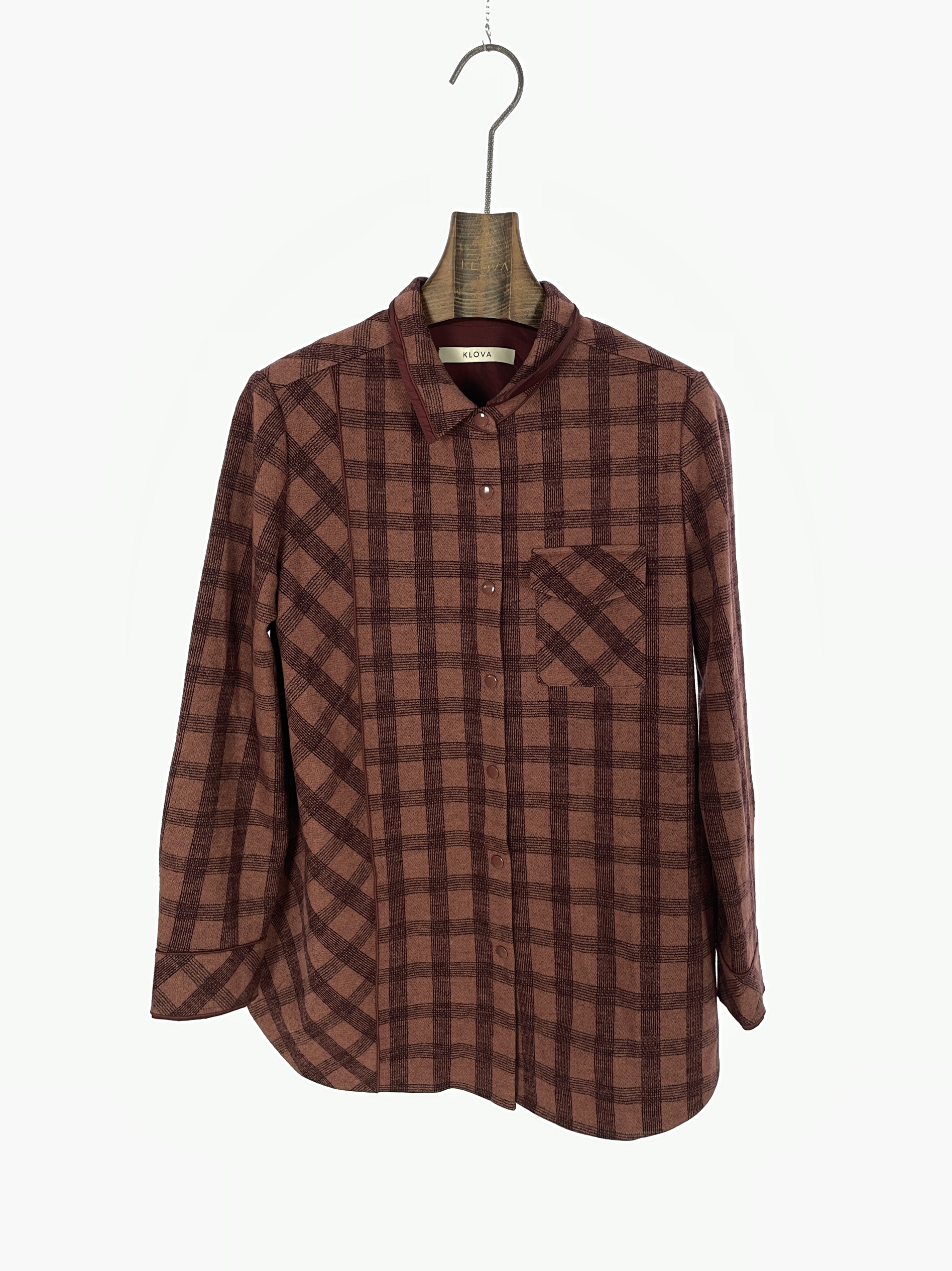 柯罗芭冬季专柜同款H型绒格时尚休闲衬衫  CY1505 ¥4990
