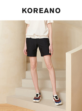 柯利亚诺夏季专柜同款黑色贴身弹力运动短裤  KT7354 ￥2680