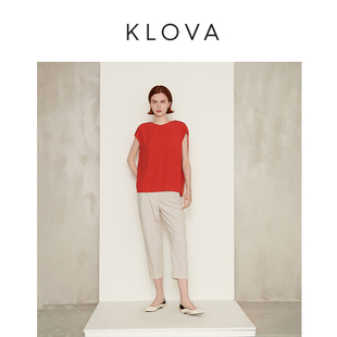 T恤 红色廓形时尚 TW7849 GUN ￥2390 柯罗芭夏季 专柜同款