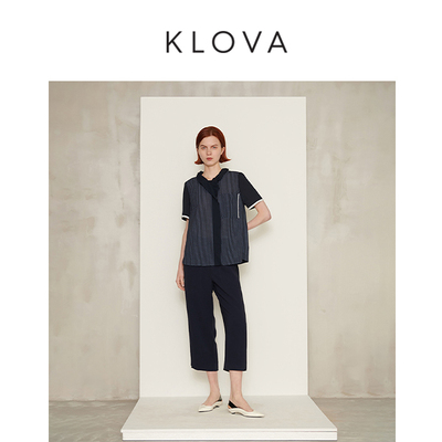 柯罗芭夏季专柜同款经典小短款衬衫  CW7952 ￥2990