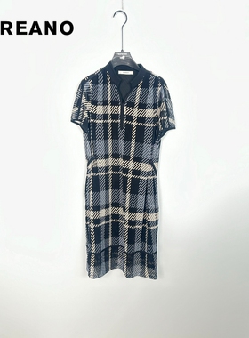 柯利亚诺夏季专柜同款茧型格子连衣裙  LT0052(UNL)C ￥4280