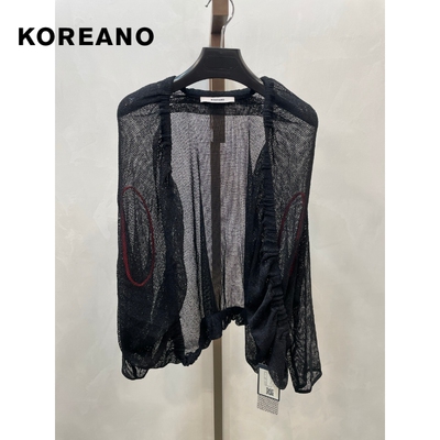 柯利亚诺夏季专柜同款弹力网贝壳衫  ST3181 ￥2880
