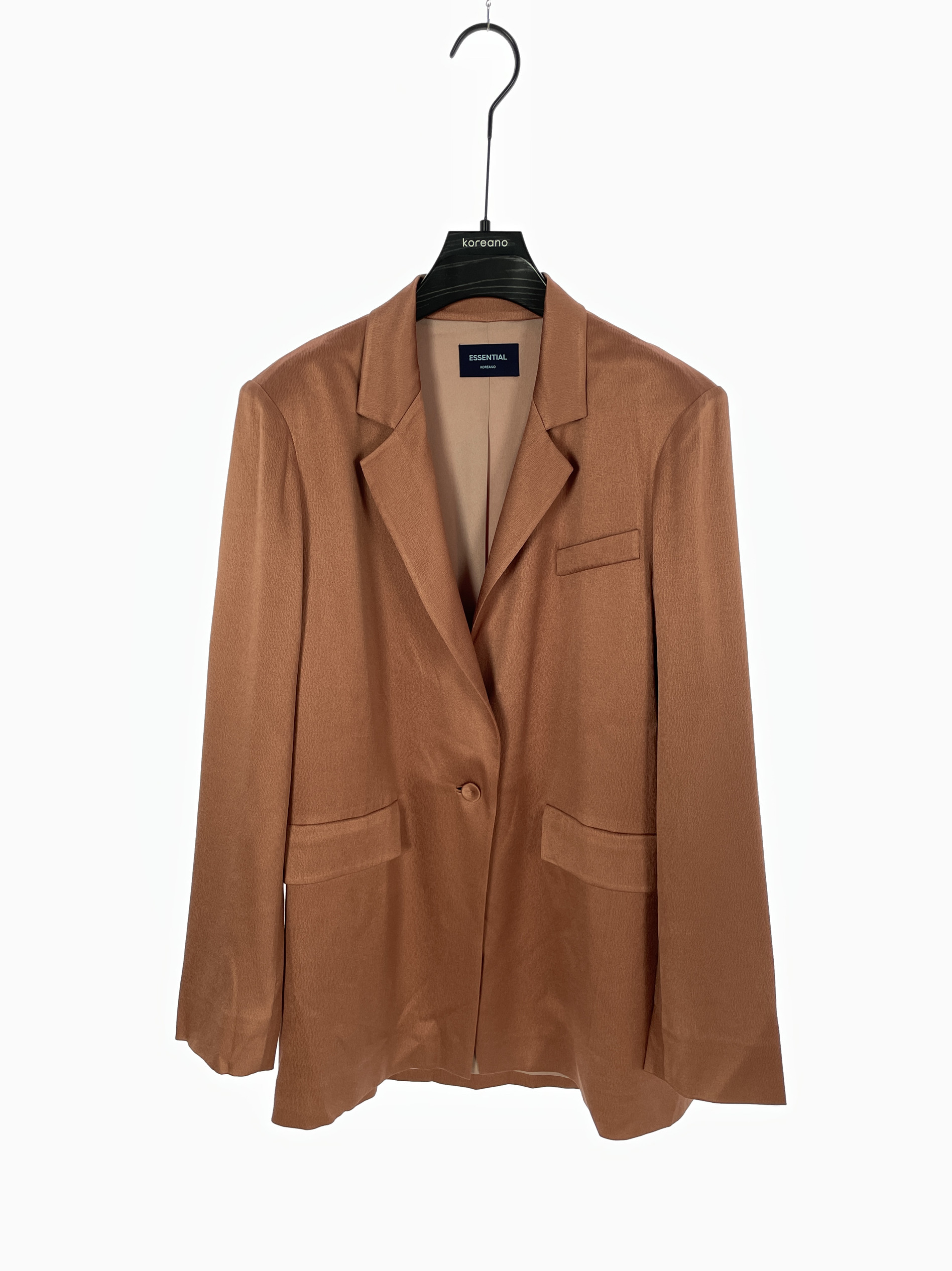 柯利亚诺春秋专柜同款H型宽松休闲树莓粉色西装外套  SW1702(JUN)