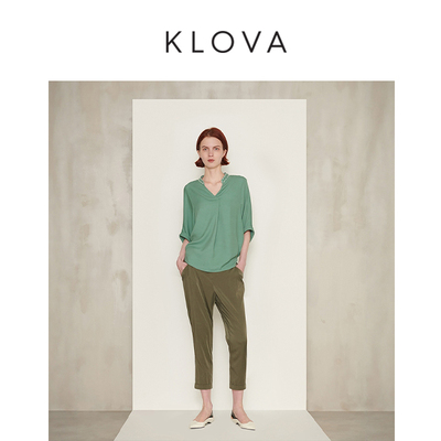 柯罗芭夏季专柜同款绿色廓形衬衫  CW7863 ￥2590