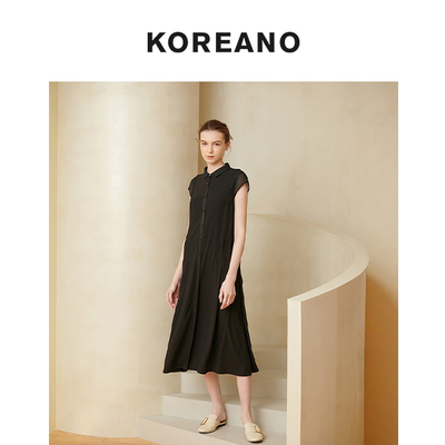 柯利亚诺夏季专柜同款蕾丝拼接小黑裙  LW0856 ￥5280