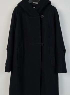 柯利亚诺冬季专柜同款青黛蓝粗纺肌理羊毛加棉大衣 FY3663￥14800