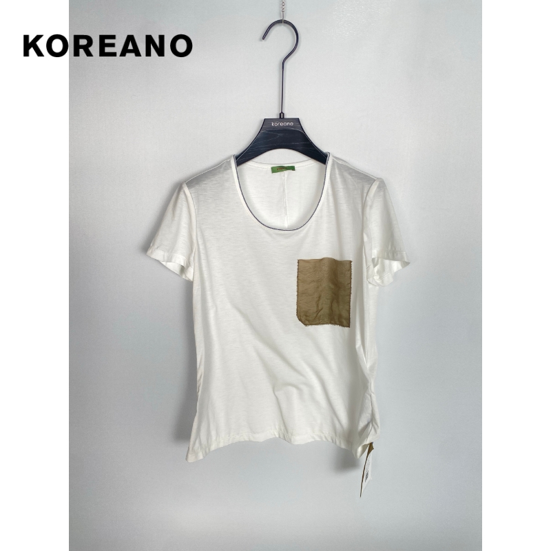 柯利亚诺夏季专柜同款魔法口袋宽松圆领T恤  TT2913B ￥590