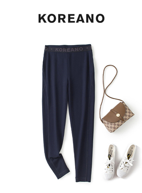 柯利亚诺春秋专柜同款藏蓝色子母弹力腰头打底裤  KT2772 ￥1880