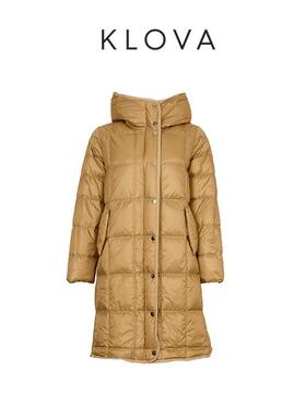 柯罗芭冬季专柜同款直身绗缝鹅绒长款羽绒服  YC1047B ￥6900