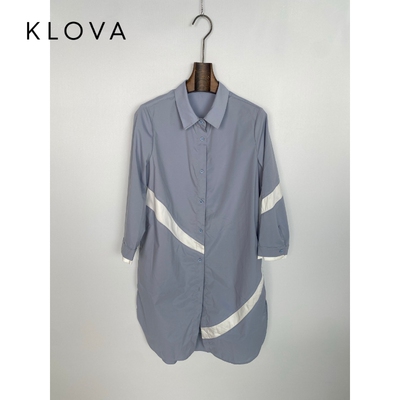 柯罗芭夏季专柜同款时尚H型撞色长衬衫  CW2376 ￥4290