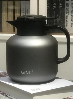 嘉特6562-180真空保温壶316L钢中式咖啡壶家用会议办公室1.8L纯色