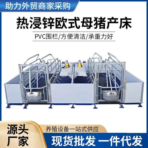 2024新款热浸锌欧式母猪产床小猪保育床现货供应产保一体母猪产床