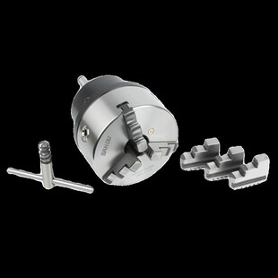 5号三爪卡盘联动四爪单动卡 锥柄法兰盘莫氏MT3 莫氏回转卡盘