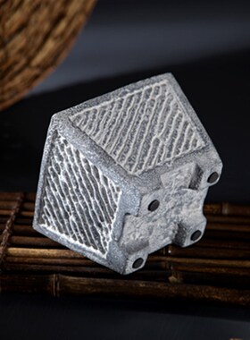 仿古青石火山石花器汉砖小石头多肉文H竹盆吸水小石槽花盆菖蒲石