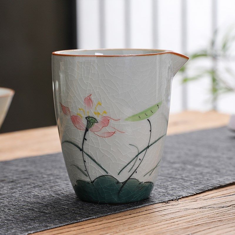 哥窑开片可养手绘公m道杯匀杯功夫茶具家用茶海分茶器茶道配件单,餐饮具,公道杯,淘宝优惠券,粉丝福利购,淘宝优惠卷