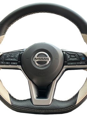 用于真日产e天籁奇骏劲逍客经典轩逸骐达阳光楼兰方向盘把套手缝