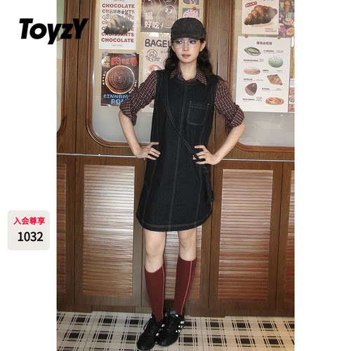 ToyzY2026春季新款原色牛仔背心连衣裙可叠穿单穿ZC36105050