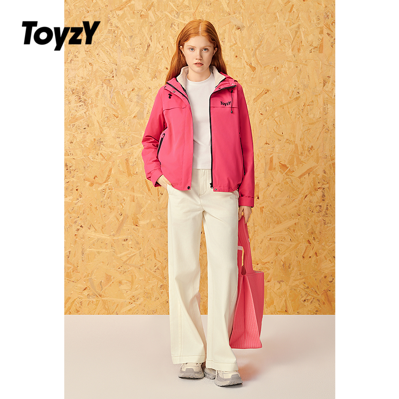 ToyzY户外机能风三合一冲锋衣连帽外套女短款夹克ZC34510800