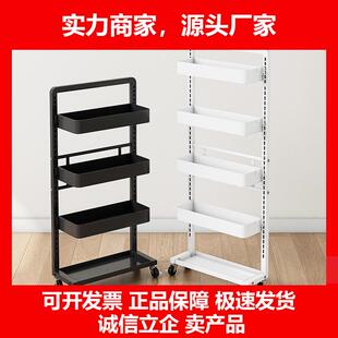新款厨房夹缝置物架可移动落地小推车冰箱侧边夹缝柜超窄缝隙收纳