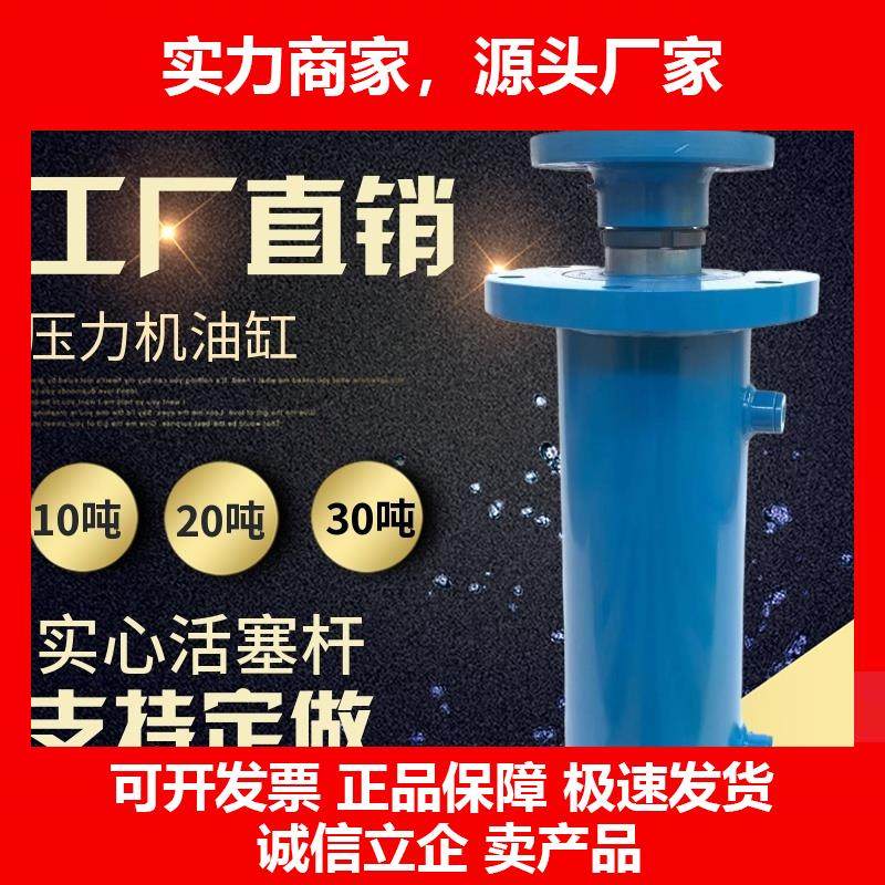 新款油缸液压缸10吨20吨30吨压力机双向液压油缸打包机劈木机定做