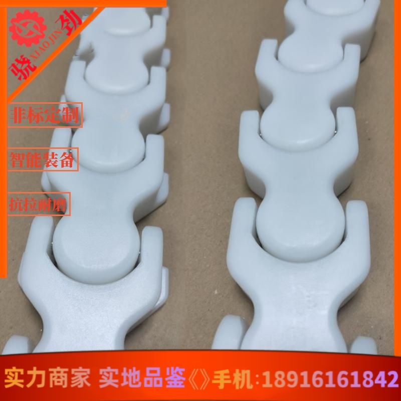 1701TAB龙骨链 输送塑料龙骨链板 带耳塑胶龙骨链条 传动链轮齿轮