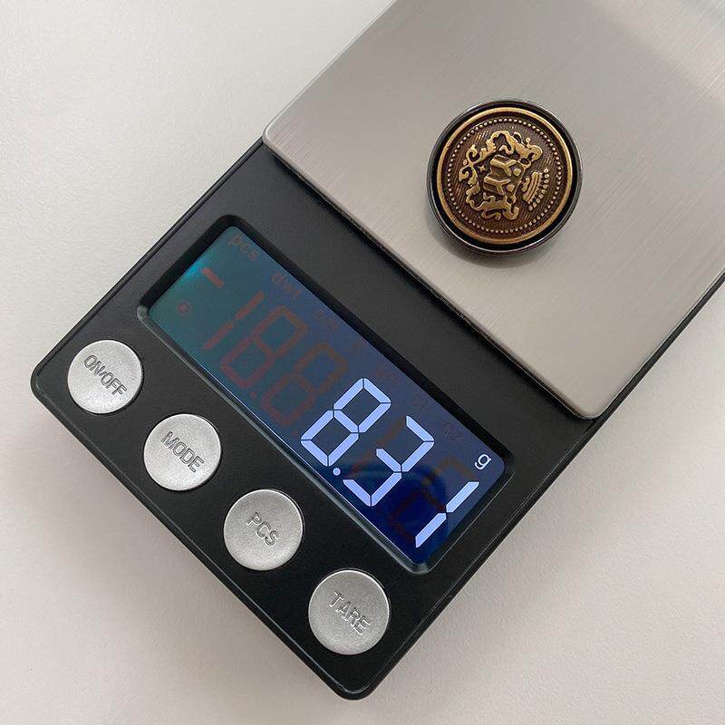 现货速发日式钮扣古铜色金属扣子圆形西服高端呢大衣上衣百搭袖口