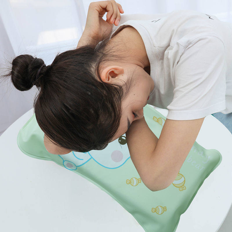 现货速发冰枕冰垫学生夏季午睡水枕头儿童降温夏天免注水冰凉加厚