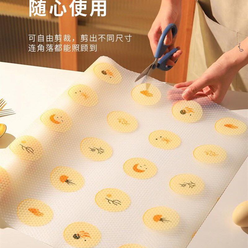 现货速发小清新印花抽屉纸橱柜垫可裁剪防水垫家用厨房餐垫防油防