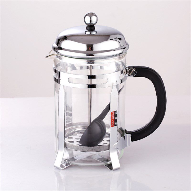 现货速发40HP冲茶器法压壶飘逸杯泡茶壶手压式壶玻璃泡茶壶过滤水