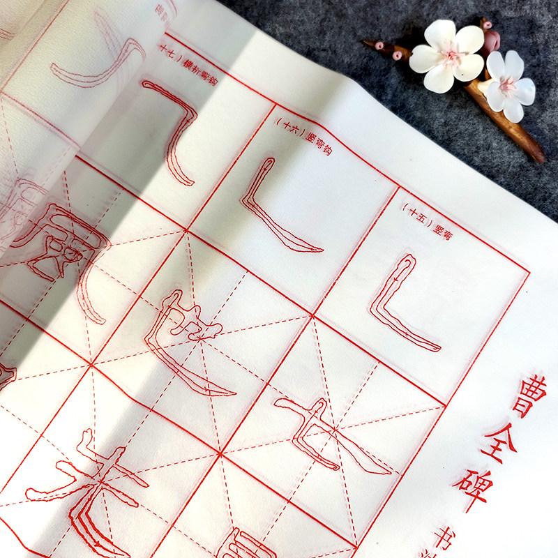 现货速发【曹全碑 笔画字】训练描红初学者成人入门套装宣纸