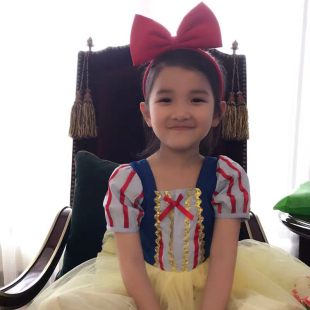 现货速发儿童发箍大红色蝴蝶结头饰白雪公主发箍宝宝发夹童生日头