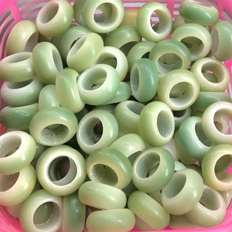 现货速发白玉菩提根跑环手持菩提子雕刻风化绿皮跑圈文玩配饰吊坠