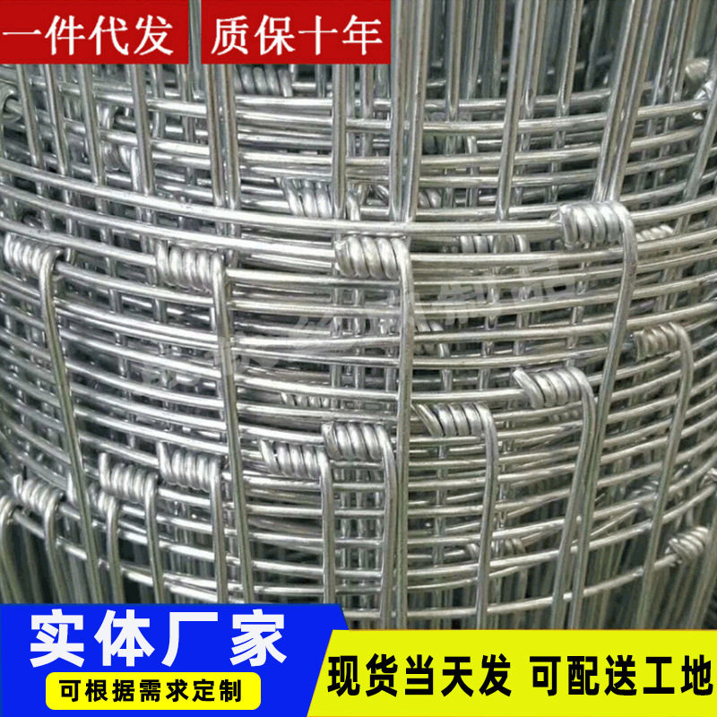 现货速发厂销牛栏网果园圈地钢丝围栏网养殖牛羊鸡防护网镀锌铁丝