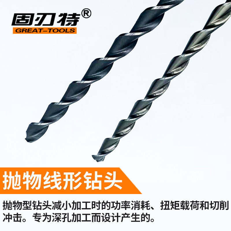 现货速发高速网抛物线深孔钻加长钻头直柄特长打深孔钢件打孔2.0-