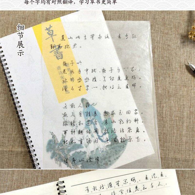 现货速发练字成年男草书钢笔初学练字行书行草连笔字练