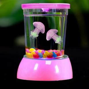 儿童养的小动物包活水母活物发光瓶赤月倒立海月水母活体适合宠物
