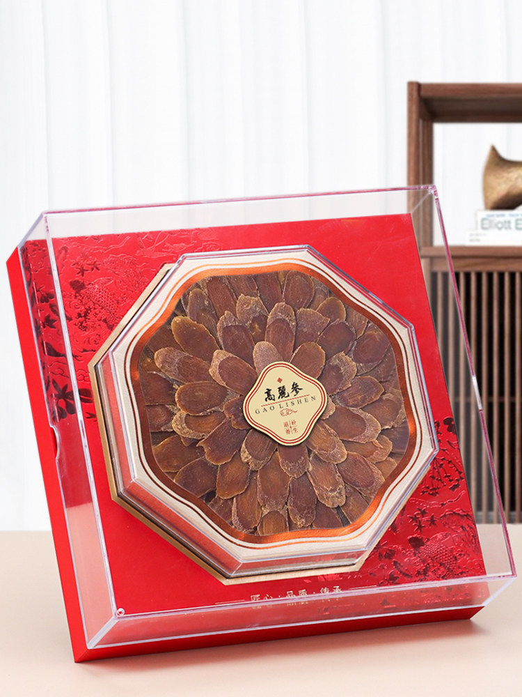 水晶锦鲤高丽参包装盒空盒子100克250克装红参鹿茸高档送礼礼品盒