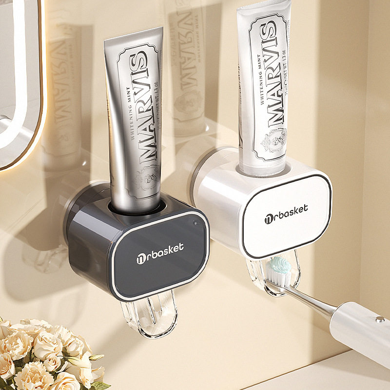 挤牙膏神器全自动挤压器置物架放壁挂式懒人牙刷架免打孔儿童挂架