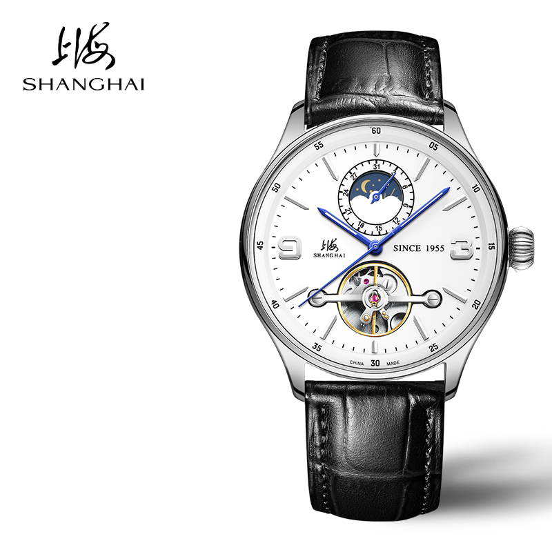上海送礼礼物男款露摆机械表