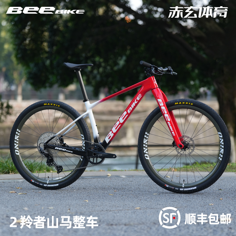 BEEBIKE定制组装碳纤维29寸山地自行车硬叉整车变速8.59公斤DIY