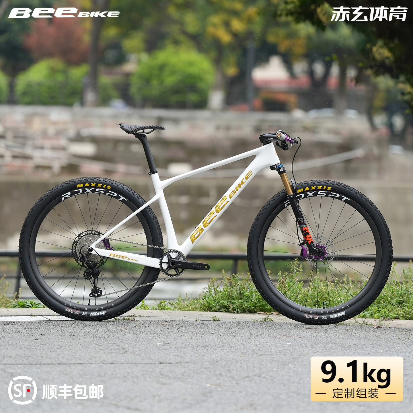 定制组装9.1kg山地碳纤维29寸
